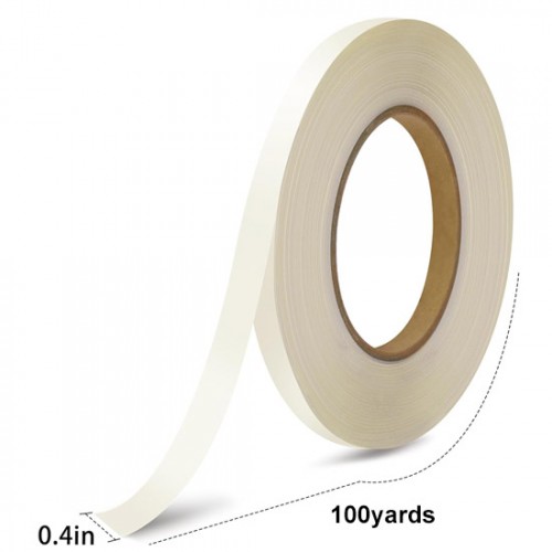 0.4 inch TPU Iron On Adhesive Tape, 100 Yards x 1 Roll, Transparent