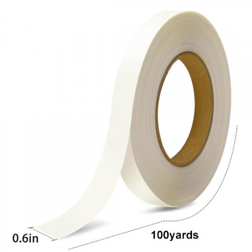 0.6 inch TPU Iron On Adhesive Tape, 100 Yards x 1 Roll, Transparent