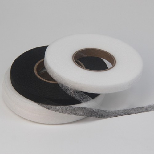 1.2 inch Iron On Hemming Tape 70 Yards x 2 Rolls, White & Black