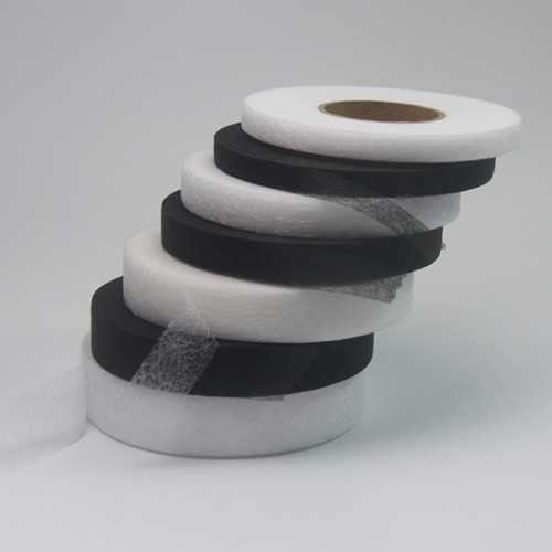 1.2 inch Iron On Hemming Tape 70 Yards x 2 Rolls, White & Black