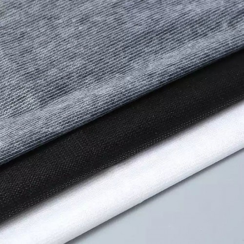 Non Woven Stitch Bonded Interfacing, 40" x 100 Yards, White & Black & Grey