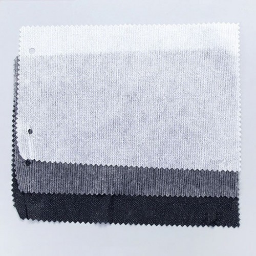 Non Woven Stitch Bonded Interfacing, 40" x 100 Yards, White & Black & Grey