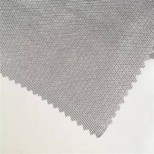 Woven Fusible Hat Interfacing, 60" x 100 Yards, Black & White & Grey