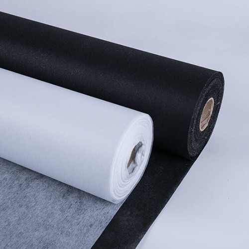 1050HF Non Woven Fusible Interfacing, 40" x 100 Yards, White & Black