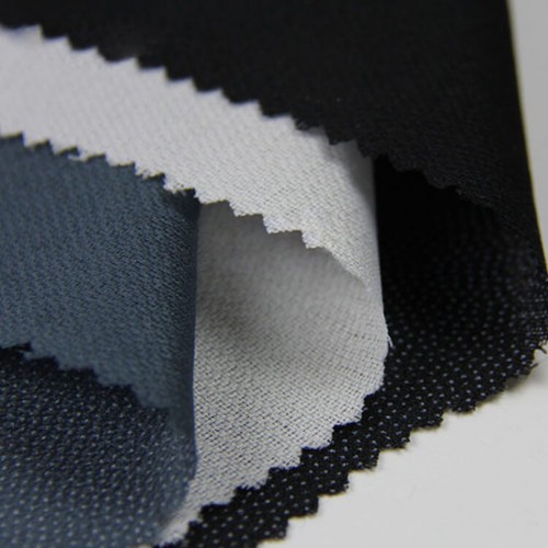 Garment Woven Fusible Interlining, 60" x 100 Yards, Black & White & Grey