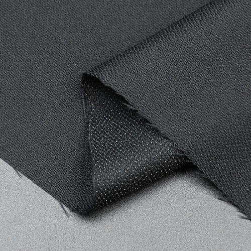 Woven Fusible Garment Interlining, 60" x 100 Yards, Black & White