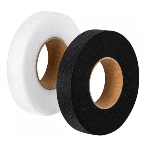 0.4 inch Iron On Hemming Tape, 70 Yards x 4 Rolls, White & Black