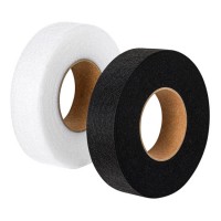 40gsm Iron On Hem Tape, 0.8 inch x 50 Yards x 1 Roll, White & Black