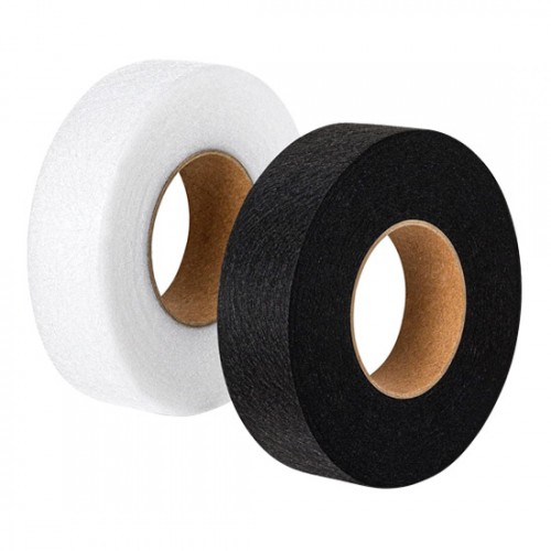 1.0 inch Iron On Hemming Tape, 70 Yards x 2 Rolls, White & Black