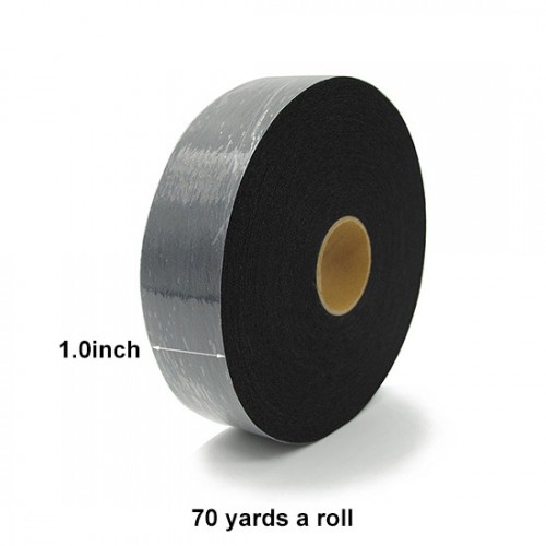 1.0 inch Iron On Hemming Tape, 70 Yards x 2 Rolls, White & Black