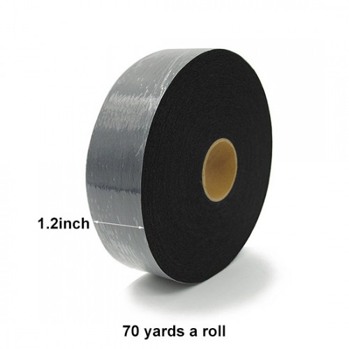 1.2 inch Iron On Hemming Tape, 70 Yards x 2 Rolls, White & Black