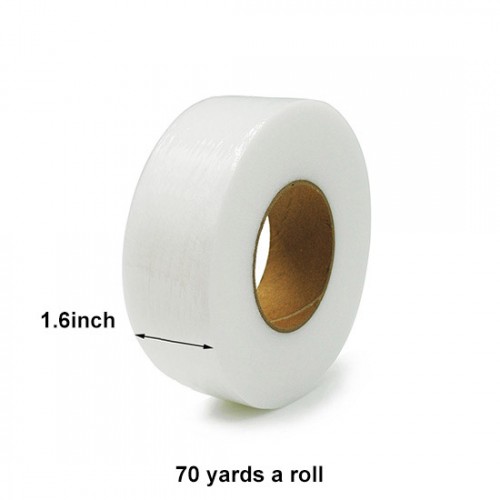 1.6 inch Iron On Hemming Tape, 70 Yards x 2 Rolls, White & Black