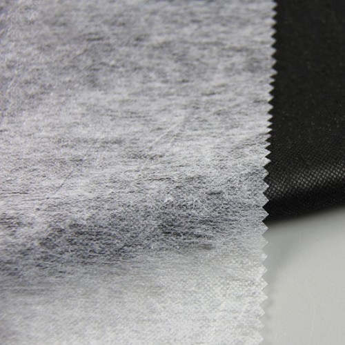 Lightweight Non Woven Fusible Interfacing, 40" x 100 Yards, White & Black