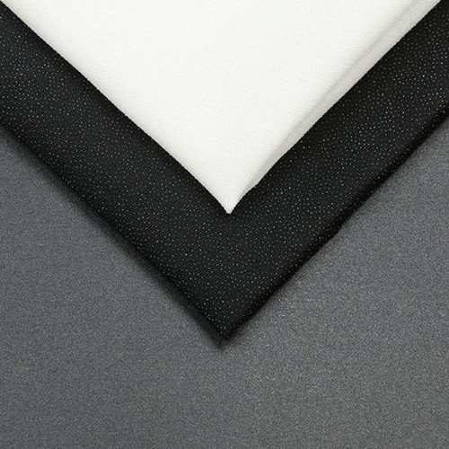 Lightweight Woven Fusible Interfacing, 60" x 100 Yards, White & Black