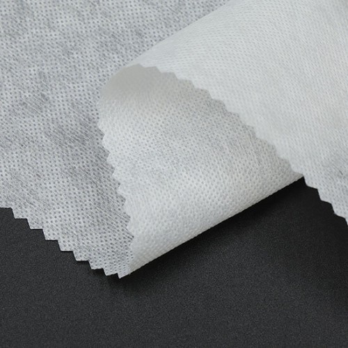 Medium Weight Iron On Interfacing, 40" x 100 Yards, White & Black