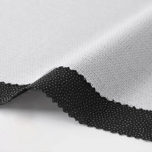 Medium Weight Woven Fusible Interfacing, 60" x 100 Yards, White & Black