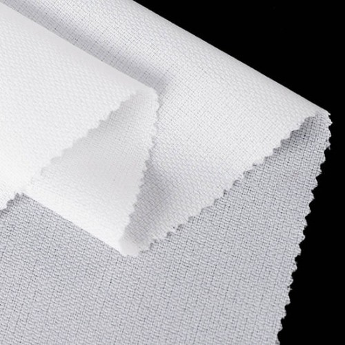 Medium Weight Woven Fusible Interfacing, 60" x 100 Yards, White & Black