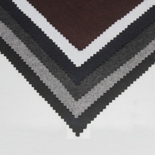 Polyester Felt Necktie Interfacing, 36" x 30 Yards, White & Black & Grey