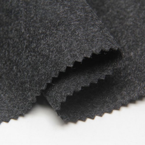 Polyester Felt Necktie Interfacing, 36" x 30 Yards, White & Black & Grey