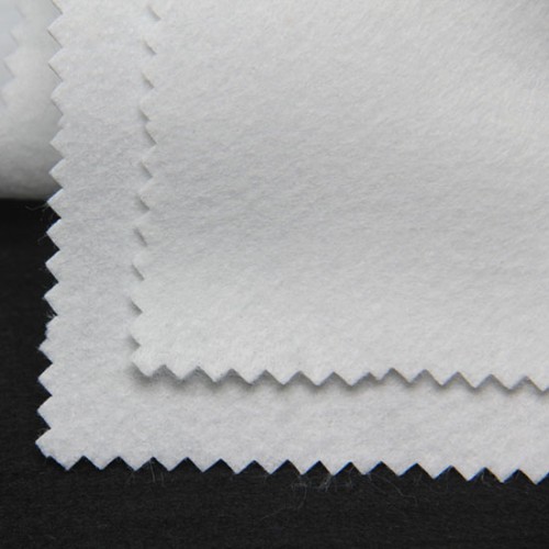 Polyester Felt Necktie Interfacing, 36" x 30 Yards, White & Black & Grey