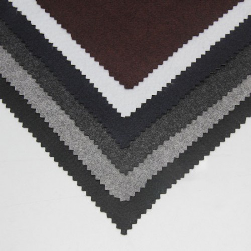 Polyester Felt Necktie Interfacing, 40" x 30 Yards, White & Black & Grey