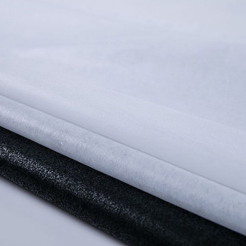 1050HF Non Woven Fusible Interfacing, 40" x 100 Yards, White & Black