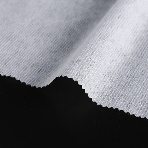 Stitch Bonded Non Woven Interlining, 40" x 100 Yards, White & Black & Grey