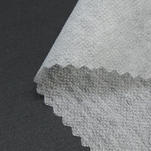 Nonwoven Thermal Interlining Fabric, 40" x 100 Yards, White & Black & Grey