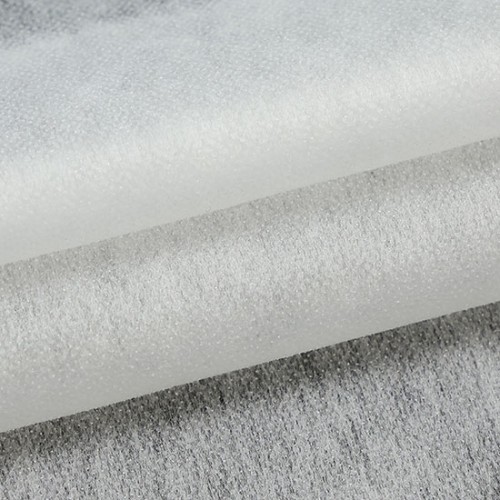 Nonwoven Thermal Interlining Fabric, 40" x 100 Yards, White & Black & Grey