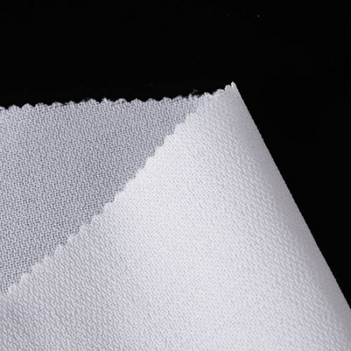 Heavyweight Woven Fusible Interlining, 60" x 100 Yards, White & Black