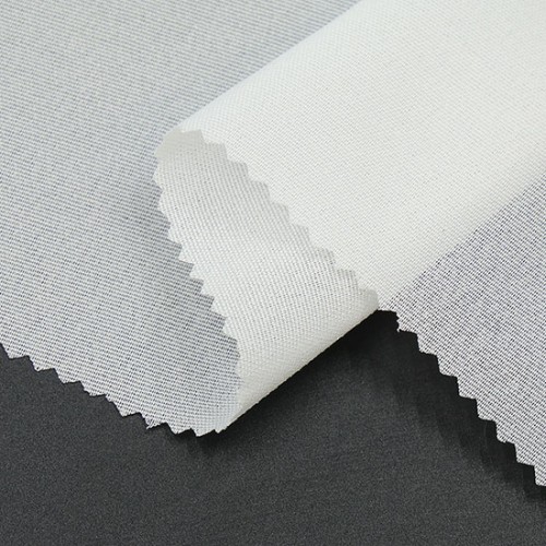 Stiff Garment Woven Interfacing, 60" x 100 Yards, White & Black