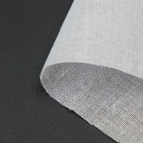 Cotton Woven Iron On Interfacing, 44" x 100 Yards, White & Black